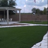 Artificial Pet Grass Sachse Texas Installation Back Yard
