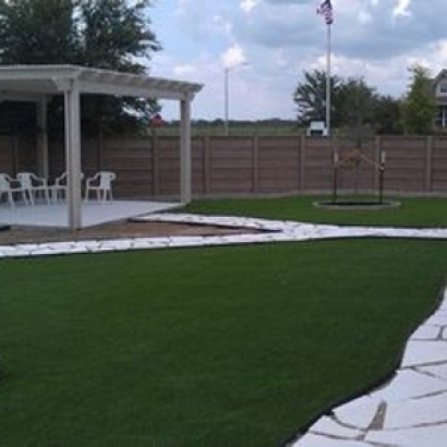 Artificial Pet Grass Sachse Texas Installation Back Yard